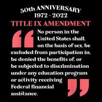 Title Ix 50th Anniversary U.s. Education Amendments Act 1972 Lightweight Hoodie | Artistshot