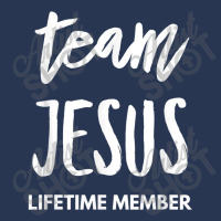 Team Jesus Lifetime Member Funny Christian Ladies Denim Jacket | Artistshot