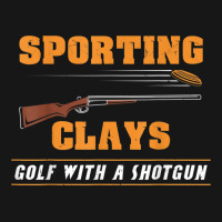 Sporting Clays Golf With A Shotgun Clay Target Shooting Medium-length Apron | Artistshot