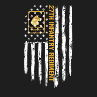 27th Infantry Regiment American Flag Classic T-shirt | Artistshot