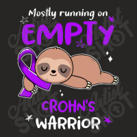 Crohns Awareness   Crohn's Awareness Mostly Running On Empty Ladies Fitted T-shirt | Artistshot