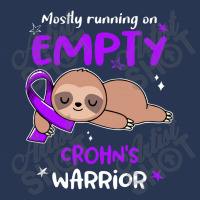 Crohns Awareness   Crohn's Awareness Mostly Running On Empty Ladies Denim Jacket | Artistshot