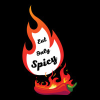 Eat Only Spicy Fire Red Chili Pepper Women's V-neck T-shirt | Artistshot