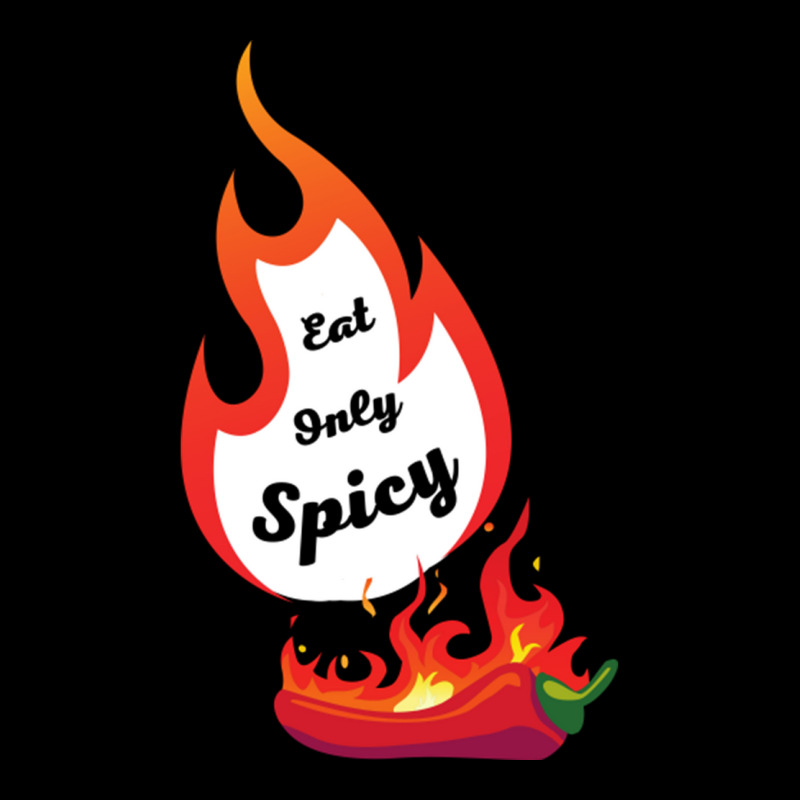 Eat Only Spicy Fire Red Chili Pepper Women's V-Neck T-Shirt by JeremyHurley | Artistshot