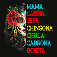 Mama Latina Jefa Chingona Chula Cabrona Scorecard Crop Tee | Artistshot