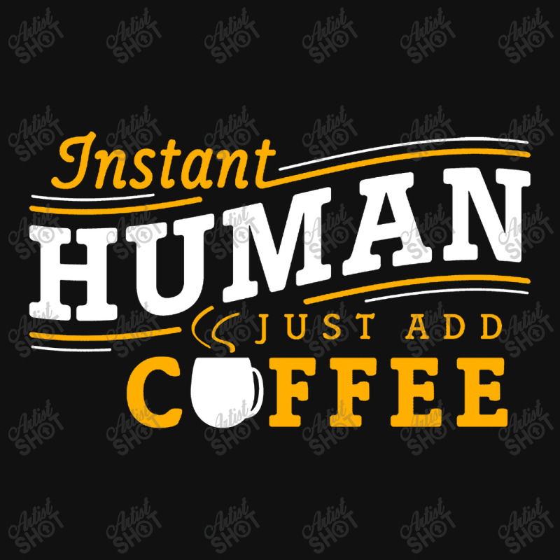 Instant Human Just Add Coffee Baby Bibs by Ableh Store | Artistshot