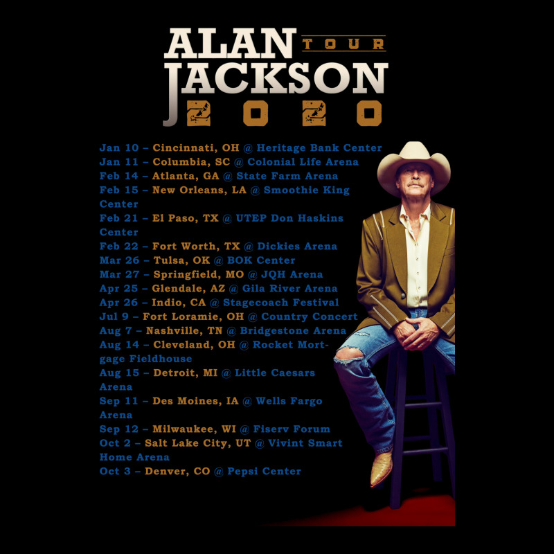 Custom Alan Jackson Tour Dates 2020 Baby Tee By Nugrahadamanik Artistshot