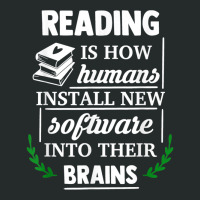 Reading Is How Humans Install New Software Into Their Brains Copy Women's Triblend Scoop T-shirt | Artistshot