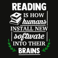 Reading Is How Humans Install New Software Into Their Brains Copy Scorecard Crop Tee | Artistshot