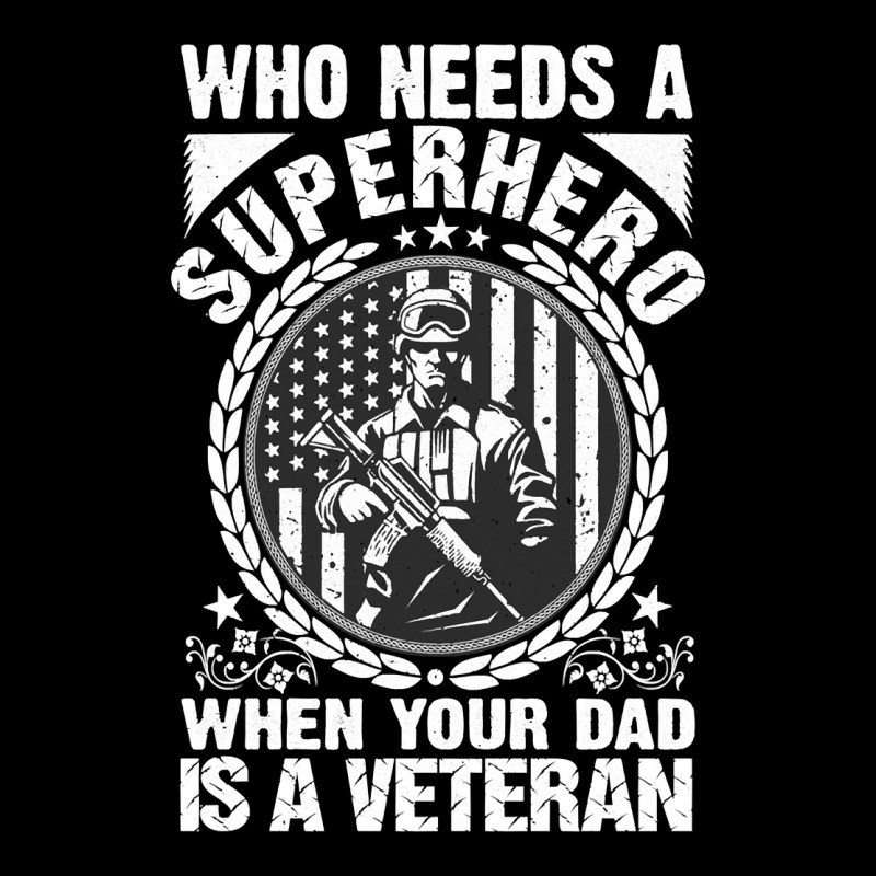 Veteran Veterans Day Who Needs A Superhero When Your Dad Is A Veteran  Men's Long Sleeve Pajama Set | Artistshot