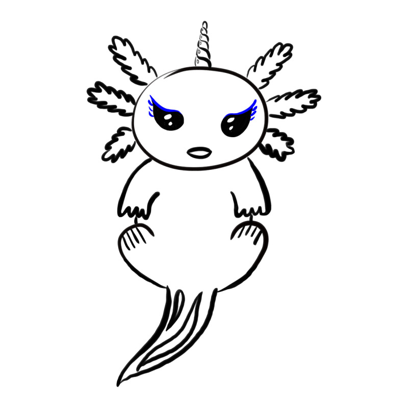 Coloring Book Axolotlcorn Relaxing-g0dgh Long Sleeve Shirts by JessyTee01 | Artistshot