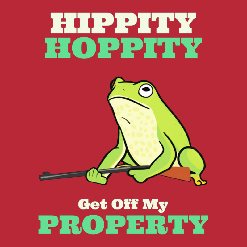 Hippity Hoppity Abolish Private Property Women's V-Neck T-Shirt by adore | Artistshot