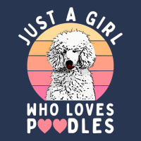 Poodle Lover Dog Just A Girl Who Loves Poodles Cute Poodle 96 Poodles Men Denim Jacket | Artistshot