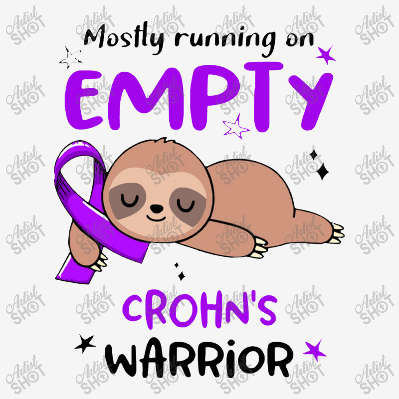 Crohns Awareness   Mostly Running On Empty Crohn's Warrior Scorecard Crop Tee by salamansik | Artistshot