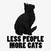 Less People More Black Cat Funny Pet Lover Men Dark Cat Toddler Hoodie | Artistshot