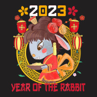 Happy Lunar New Year 2023 Cute Chinese Rabbit Decorations T-shirt | Artistshot