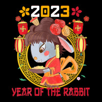 Happy Lunar New Year 2023 Cute Chinese Rabbit Decorations Pocket T-shirt | Artistshot