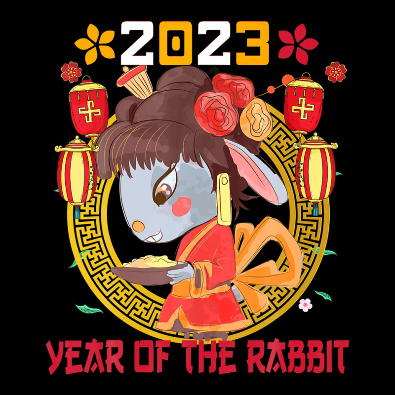 Happy Lunar New Year 2023 Cute Chinese Rabbit Decorations V-neck Tee | Artistshot