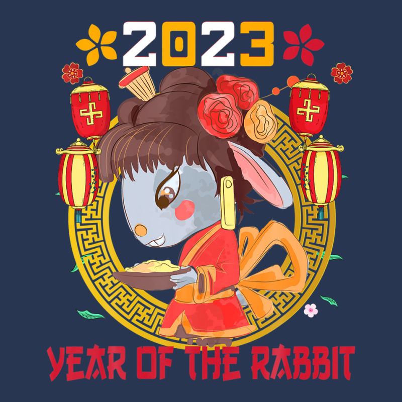 Happy Lunar New Year 2023 Cute Chinese Rabbit Decorations Men Denim Jacket | Artistshot