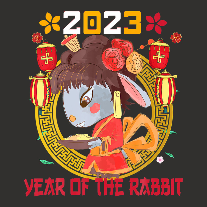 Happy Lunar New Year 2023 Cute Chinese Rabbit Decorations Champion Hoodie | Artistshot