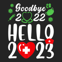 Good Bye 2022 Hello 2023 Happy New Year Christmas Nurse Life 3/4 Sleeve Shirt | Artistshot