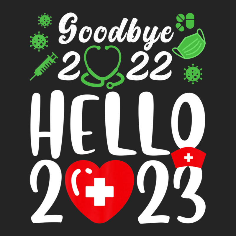 Good Bye 2022 Hello 2023 Happy New Year Christmas Nurse Life 3/4 Sleeve Shirt | Artistshot