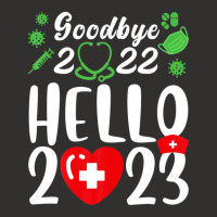 Good Bye 2022 Hello 2023 Happy New Year Christmas Nurse Life Champion Hoodie | Artistshot