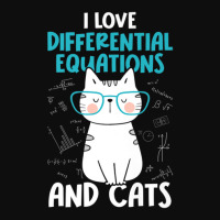 I Love Math And Cats - Funny Differential Equations Crop Top | Artistshot