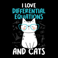 I Love Math And Cats - Funny Differential Equations Graphic Youth T-shirt | Artistshot