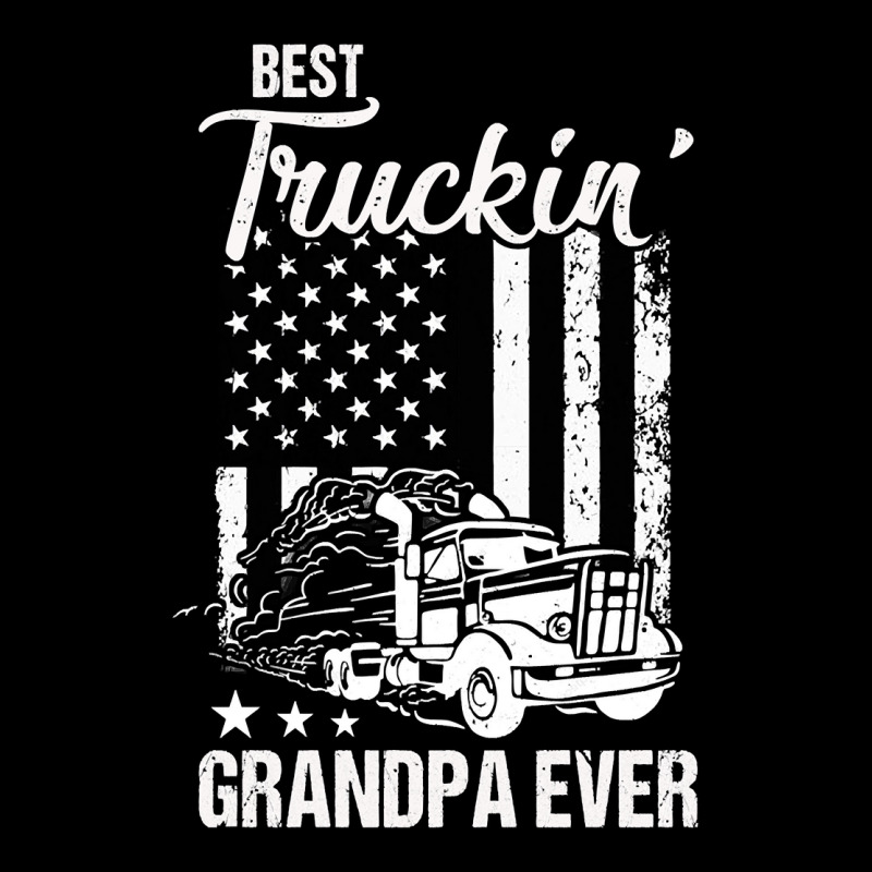 Father Grandpa Best Truckin Grandpa Ever S Day195 Family Dad Women's V-Neck T-Shirt by hopelessoon | Artistshot