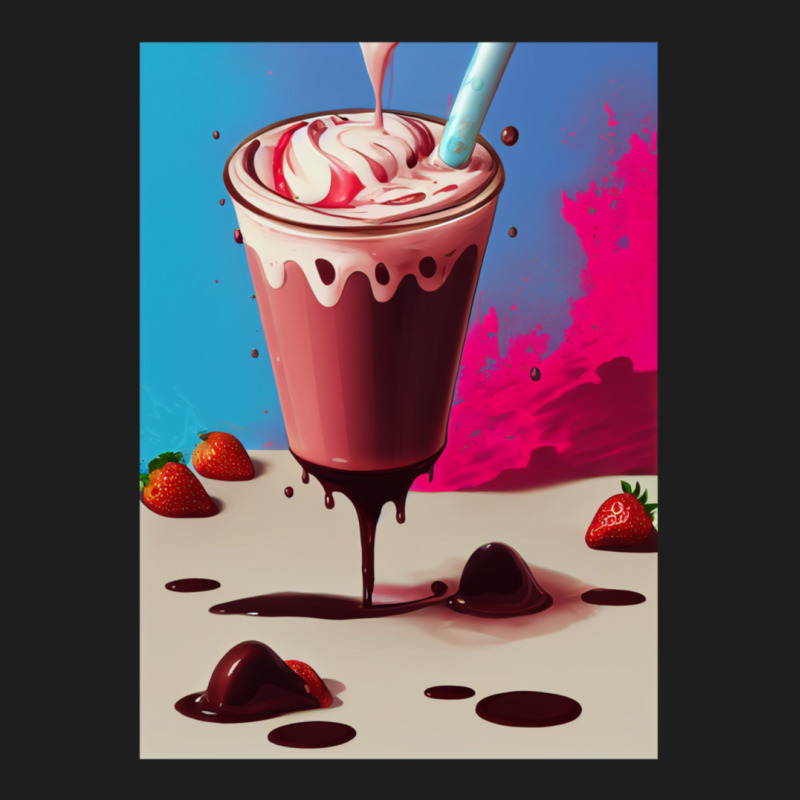 Strawberry Milkshake Classic T-shirt by AllenSCrowley | Artistshot