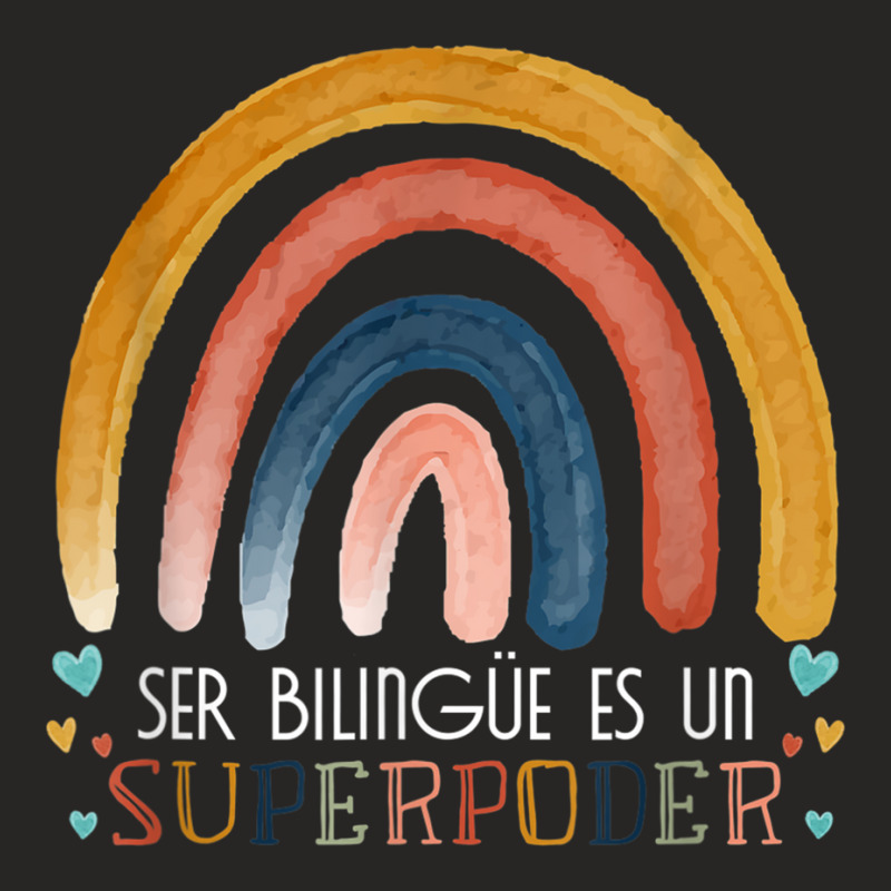 Ser Bilingue Es Un Superpoder Spanish Teacher Esl Teacher Ladies Fitted T-Shirt by MellieGuilbeault | Artistshot