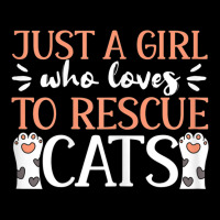 Shelter Animal Love Just A Girl Who Loves To Rescue Cats Zipper Hoodie | Artistshot