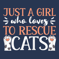 Shelter Animal Love Just A Girl Who Loves To Rescue Cats Men Denim Jacket | Artistshot