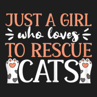 Shelter Animal Love Just A Girl Who Loves To Rescue Cats Classic T-shirt | Artistshot