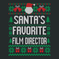 Santa's Favorite Film Director Women's Triblend Scoop T-shirt | Artistshot