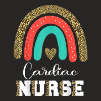 Cardiac Nurse Leopard Cardiologist Graduation Cardiology Ladies Fitted T-shirt | Artistshot