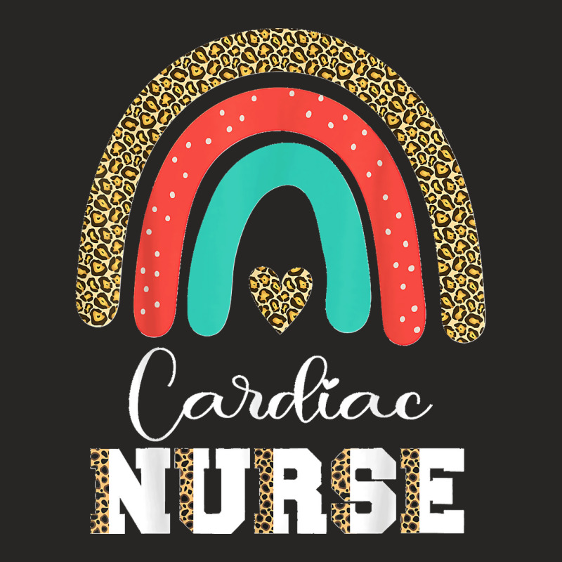 Cardiac Nurse Leopard Cardiologist Graduation Cardiology Ladies Fitted T-Shirt by ENIDLWHITE | Artistshot