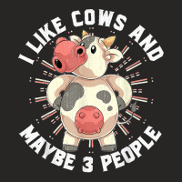 Cute Cow Lover Funny Farm Animal Farmer Farming Cow Ladies Fitted T-shirt | Artistshot