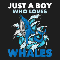 Just A Boy Who Loves Whales Marine Biologist Whale Lover Classic T-shirt | Artistshot