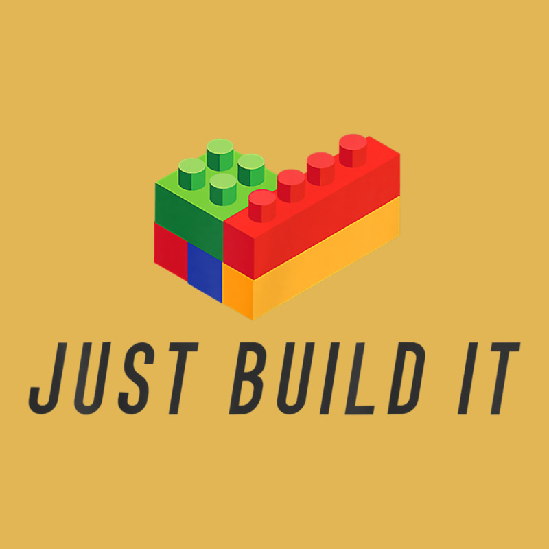 Just Build It Blocks Bricks Building Blocks Toy Vintage Hoodie And Short Set | Artistshot