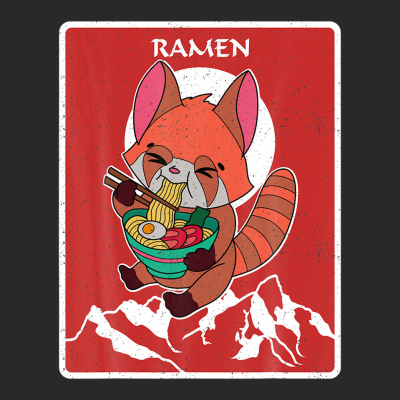 Red Panda Ramen Noodle Japan Cuisine Japanese Asian Food Printed hat by beastonkriss | Artistshot