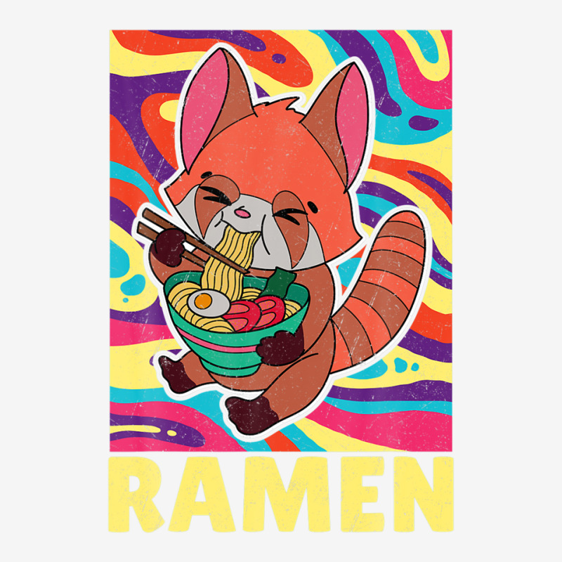 Red Panda Ramen Noodle Japan Cuisine Japanese Asian Food Adjustable Cap by beastonkriss | Artistshot