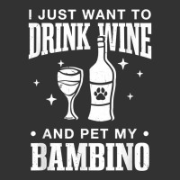 Drink Wine And Pet My Bambino Cat Dog Breed Funny Puppy T Shirt Baby Bodysuit | Artistshot