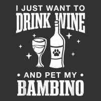 Drink Wine And Pet My Bambino Cat Dog Breed Funny Puppy T Shirt Vintage Hoodie And Short Set | Artistshot