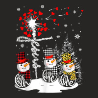 Faith Hope Love Snowman Jesus Dandelion Christian Christmas T Shirt Ladies Fitted T-shirt | Artistshot