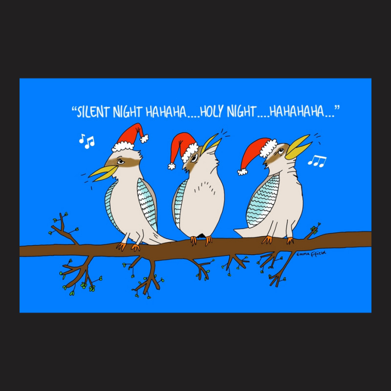 Australian Christmas Laughing Aussie Kookaburra Birds Greeting Card T-Shirt by JESSICAALLEN | Artistshot