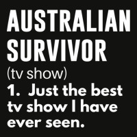 Australian Survivor Funny Definition  Essential Scorecard Crop Tee | Artistshot