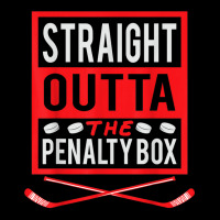 Straight Outta The Penalty Box Scorer Funny Ice Hockey Adjustable Cap | Artistshot