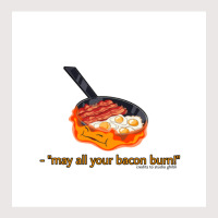 May All Your Bacon Burnquot Calcifer Pocket T-shirt | Artistshot